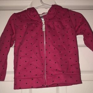 Infant zip up sweater